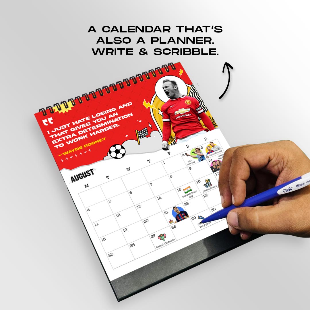 2025 Football Desk Calendar & Planner - Motivational