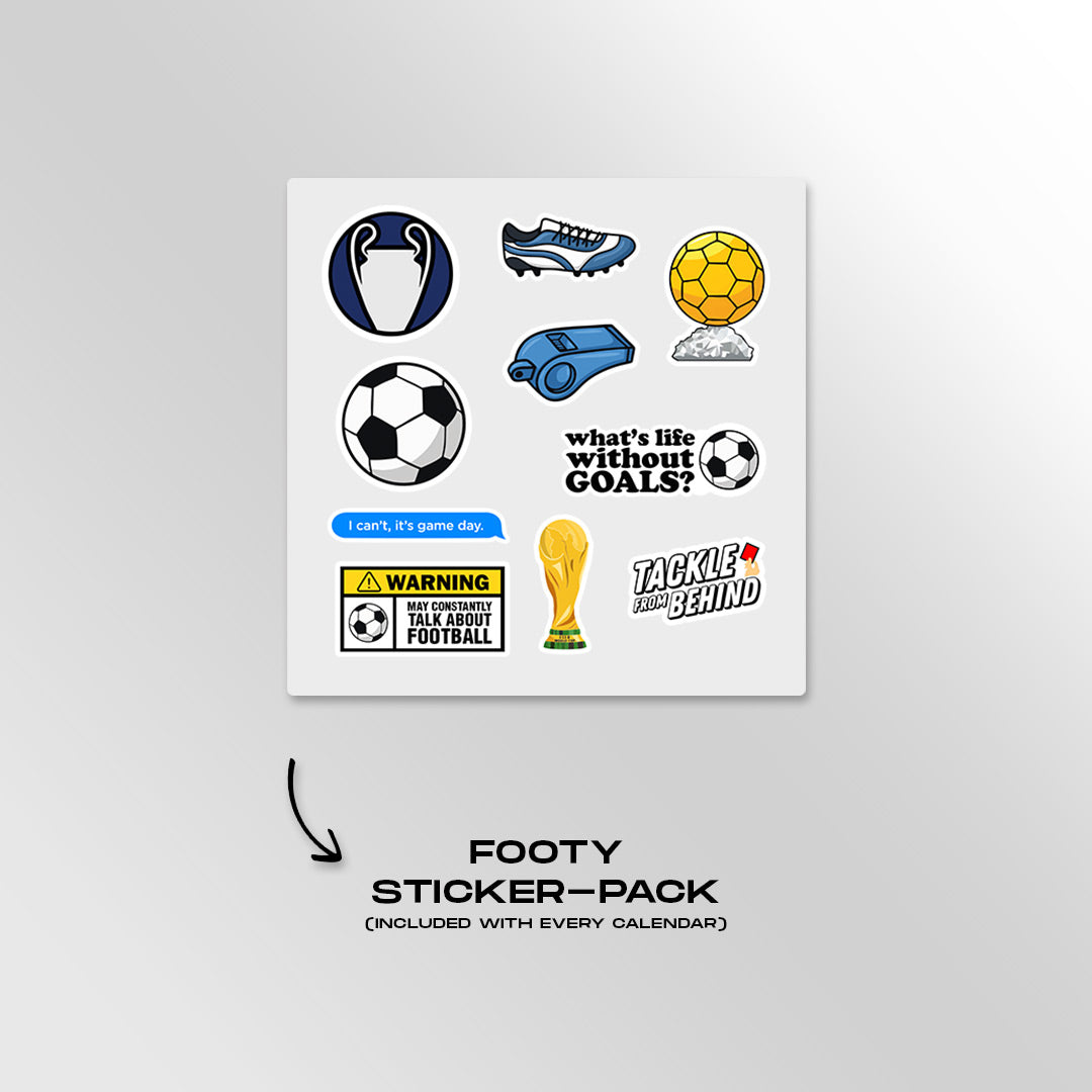 2025 Football Desk Calendar & Planner - Motivational