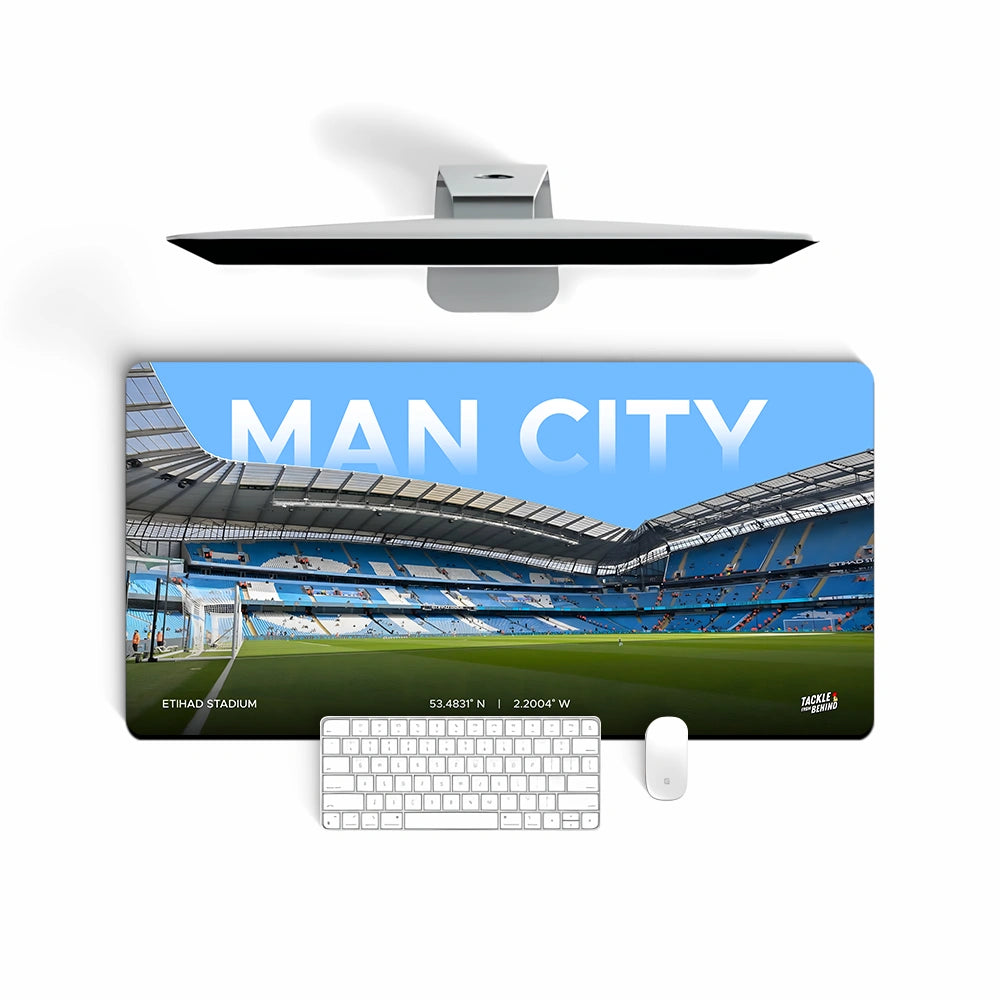 Manchester City Desk Mat and Mouse Pad