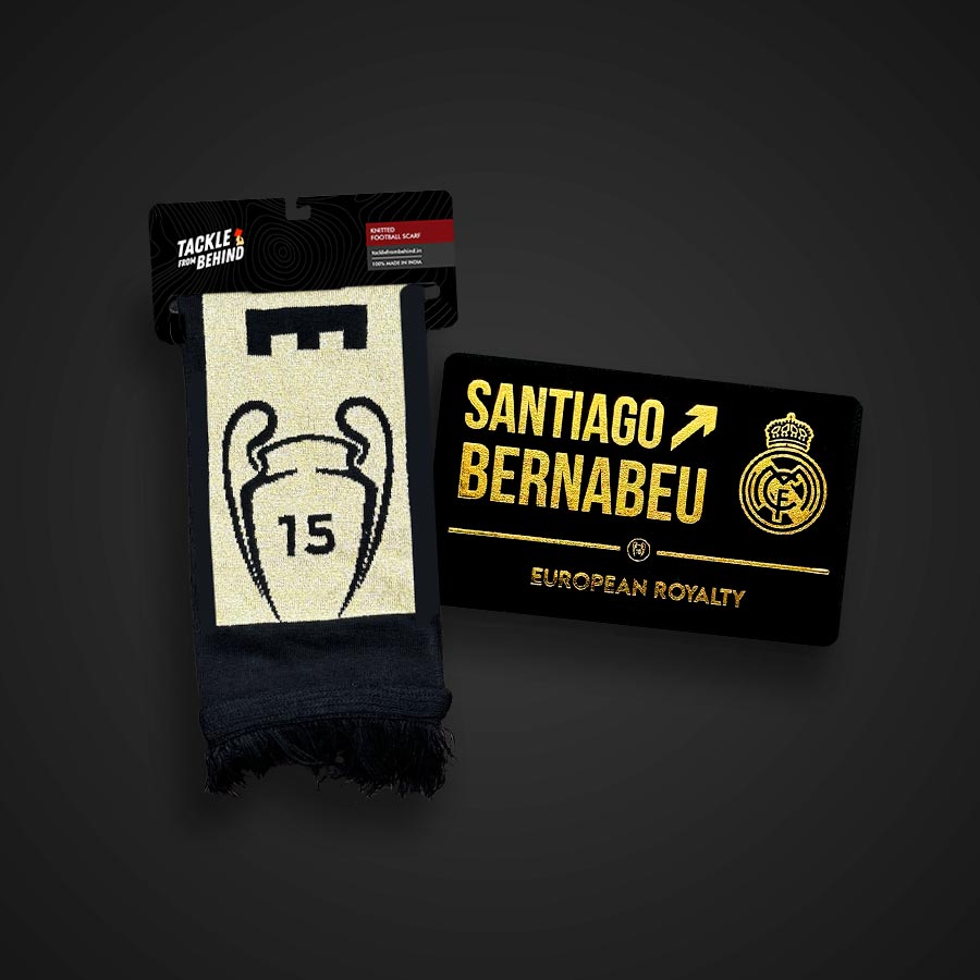 Combo - (Scarf and Door Sign) Real Madrid #15UCL Limited Edition