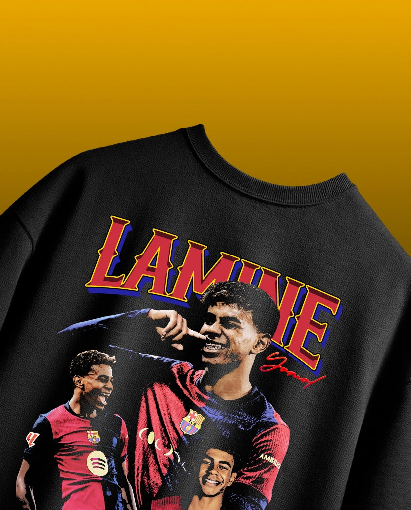 Lamine Yamal Vintage Oversize Tee