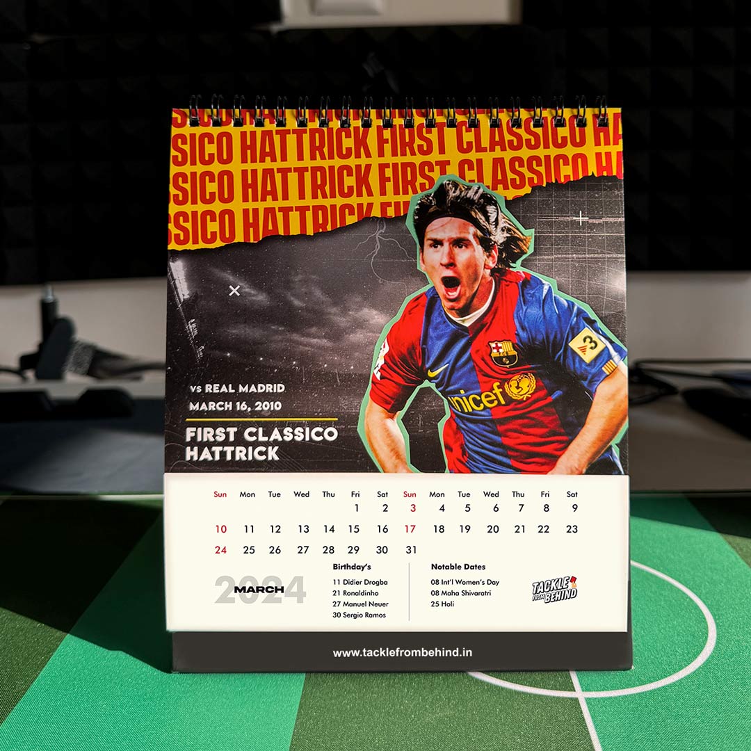 Lionel Messi - 2024 Desk Calendar