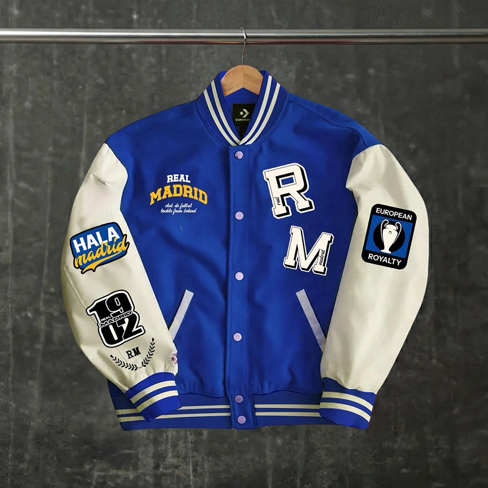 Real Madrid Embroidered Varsity Jacket