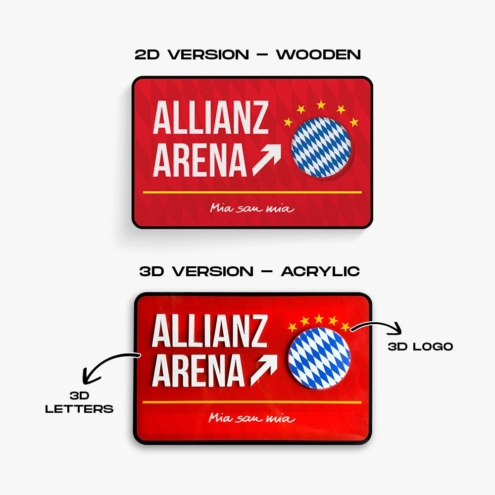 Allianz Arena Door Sign