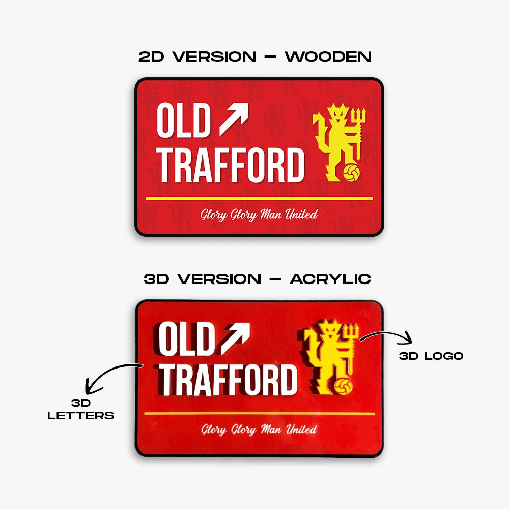 Old Trafford Door Sign