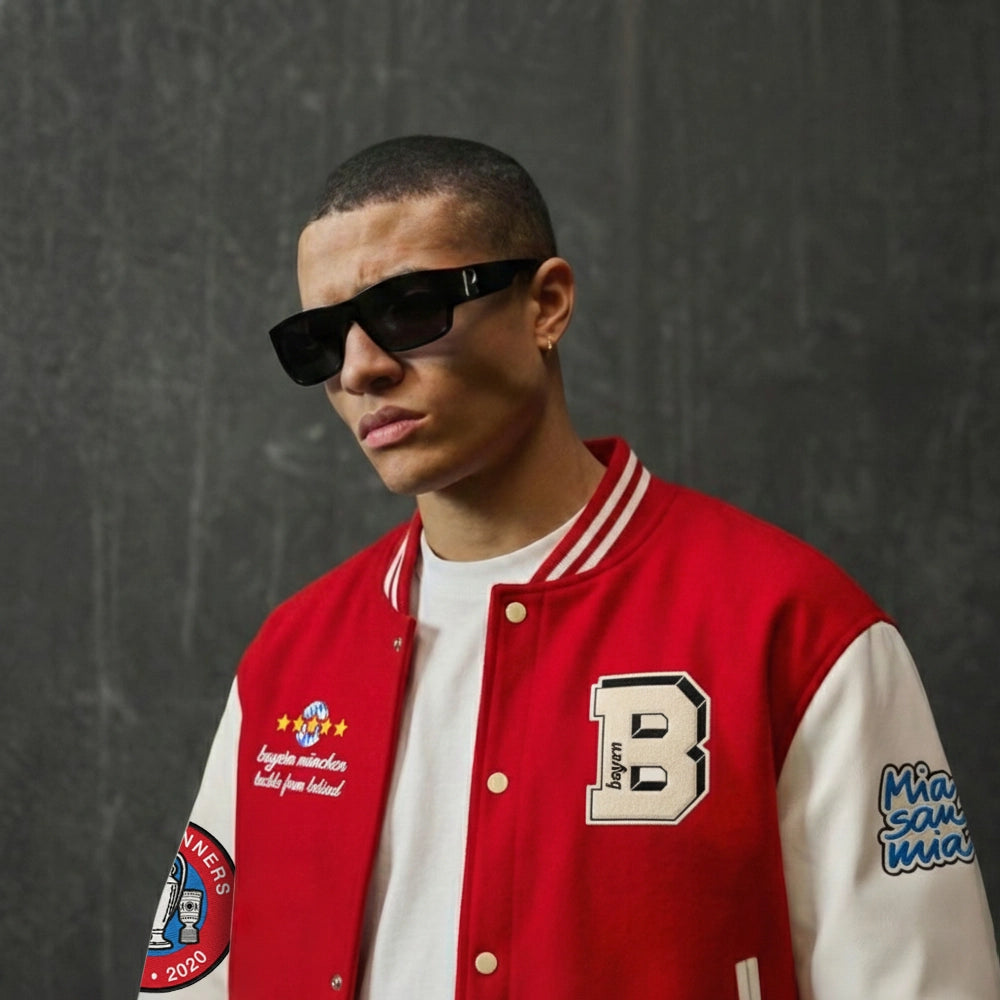 Bayern Munich Embroidered Varsity Jacket
