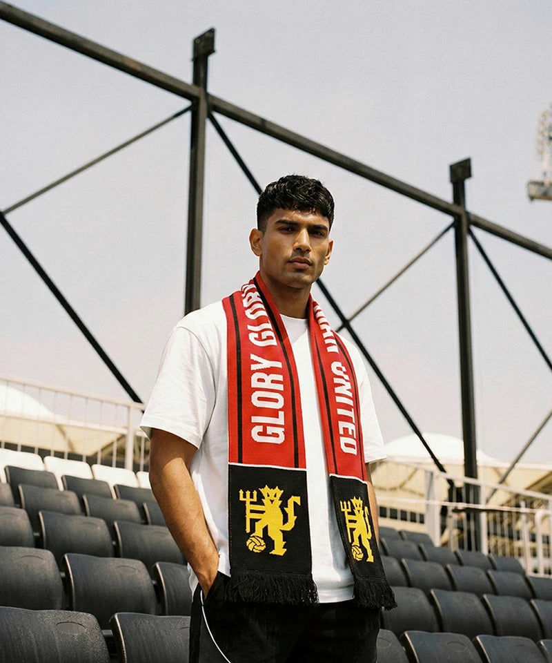 Man United Knitted Football Scarf