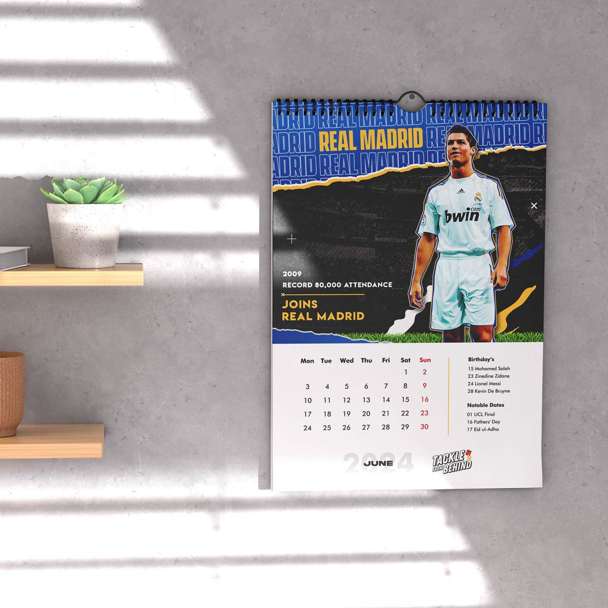 Cristiano Ronaldo - 2024 Wall Calendar