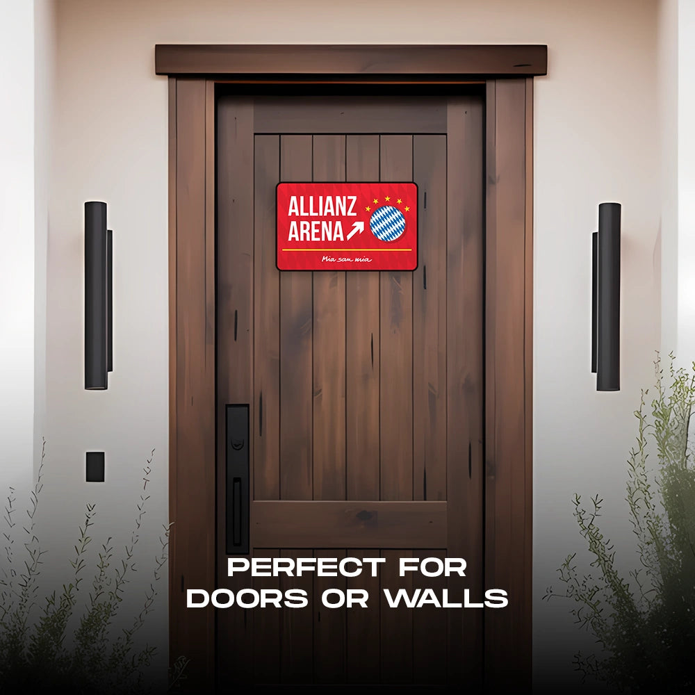 Allianz Arena Door Sign