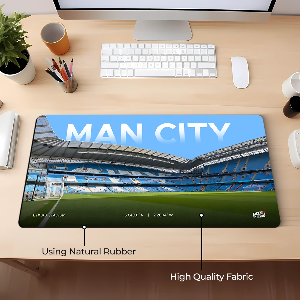 Manchester City Desk Mat and Mouse Pad
