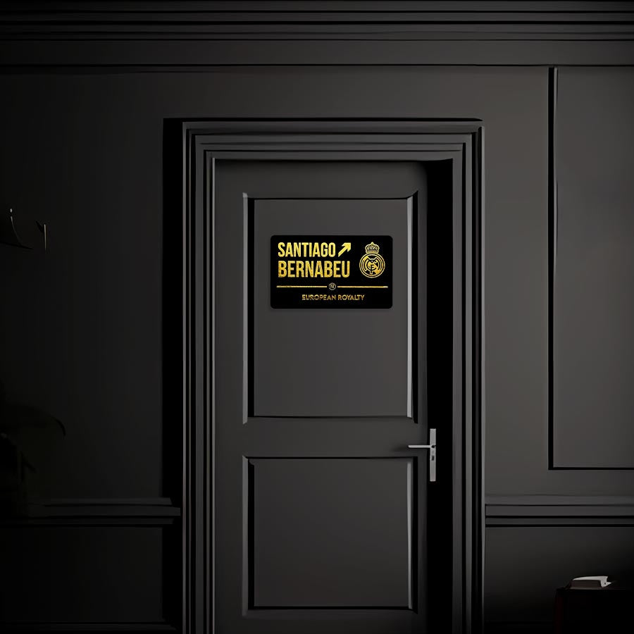 Real Madrid #15UCL Limited Edition Door Sign