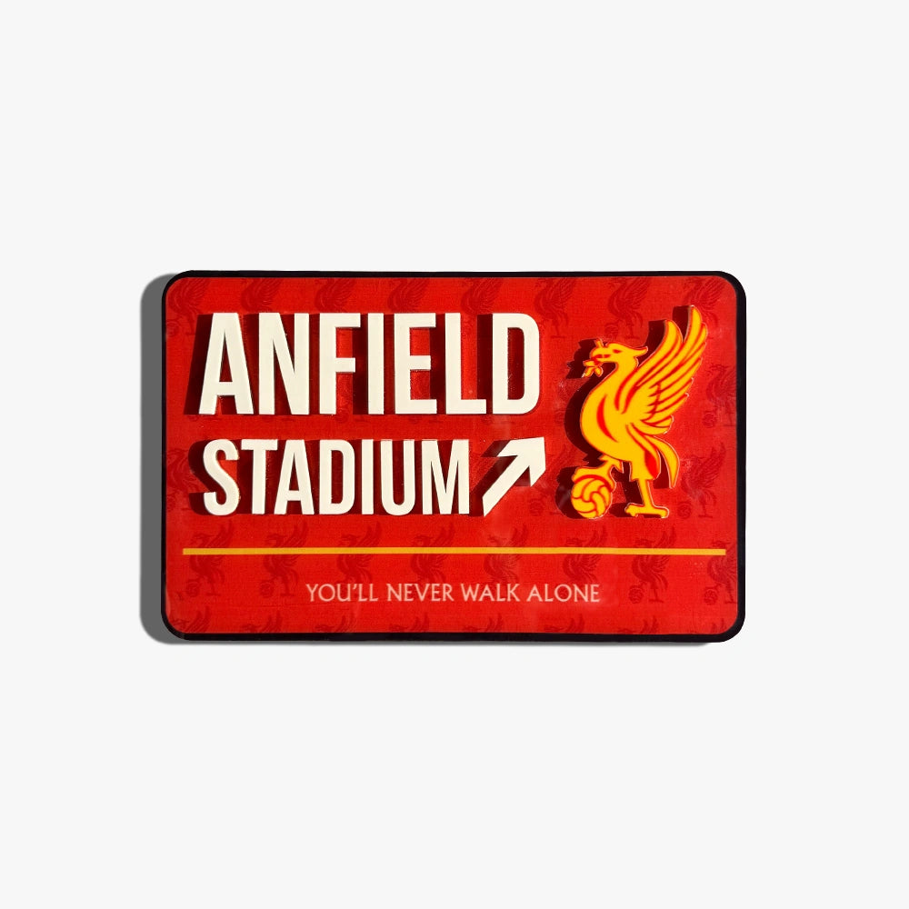 Anfield Stadium Door Sign