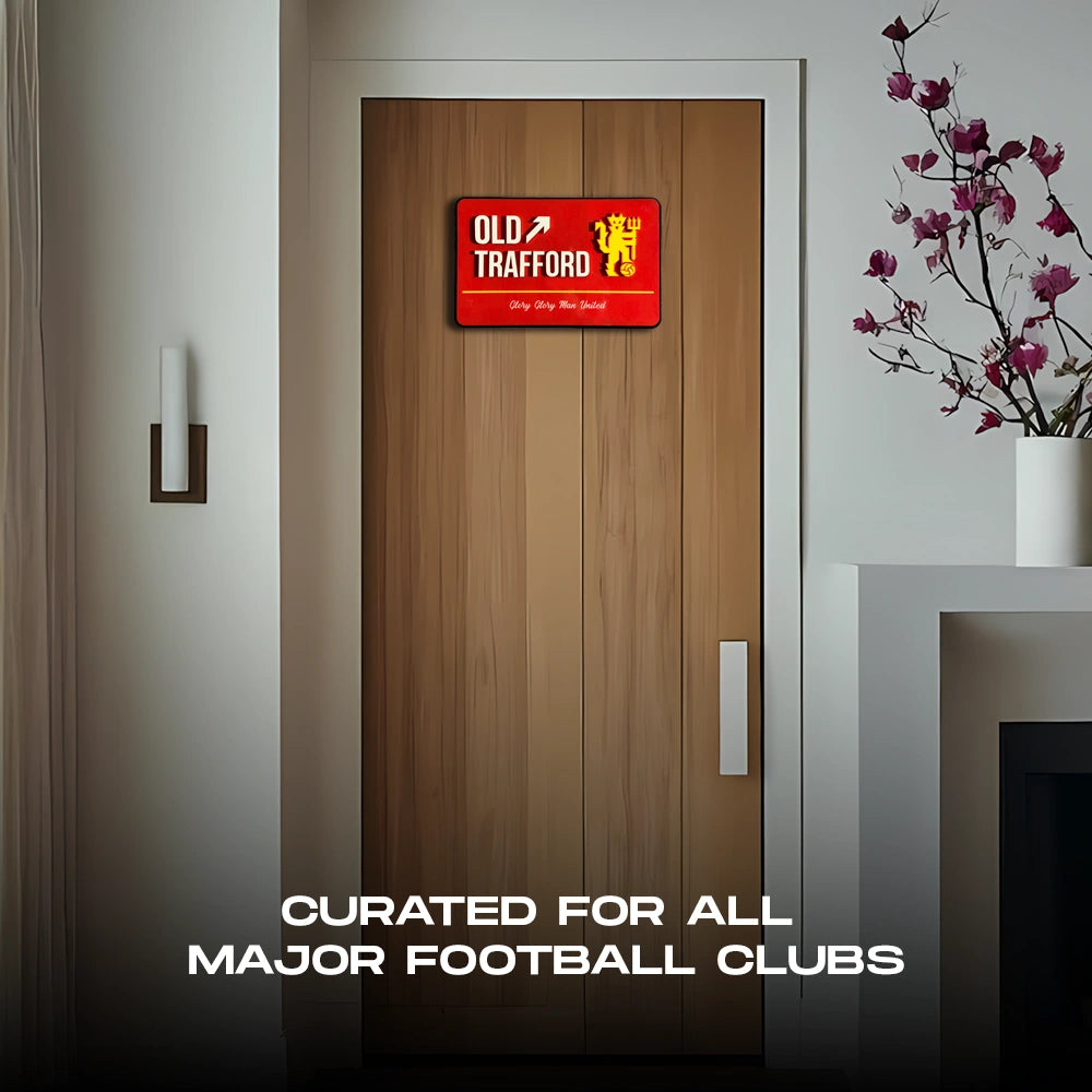 Old Trafford Door Sign
