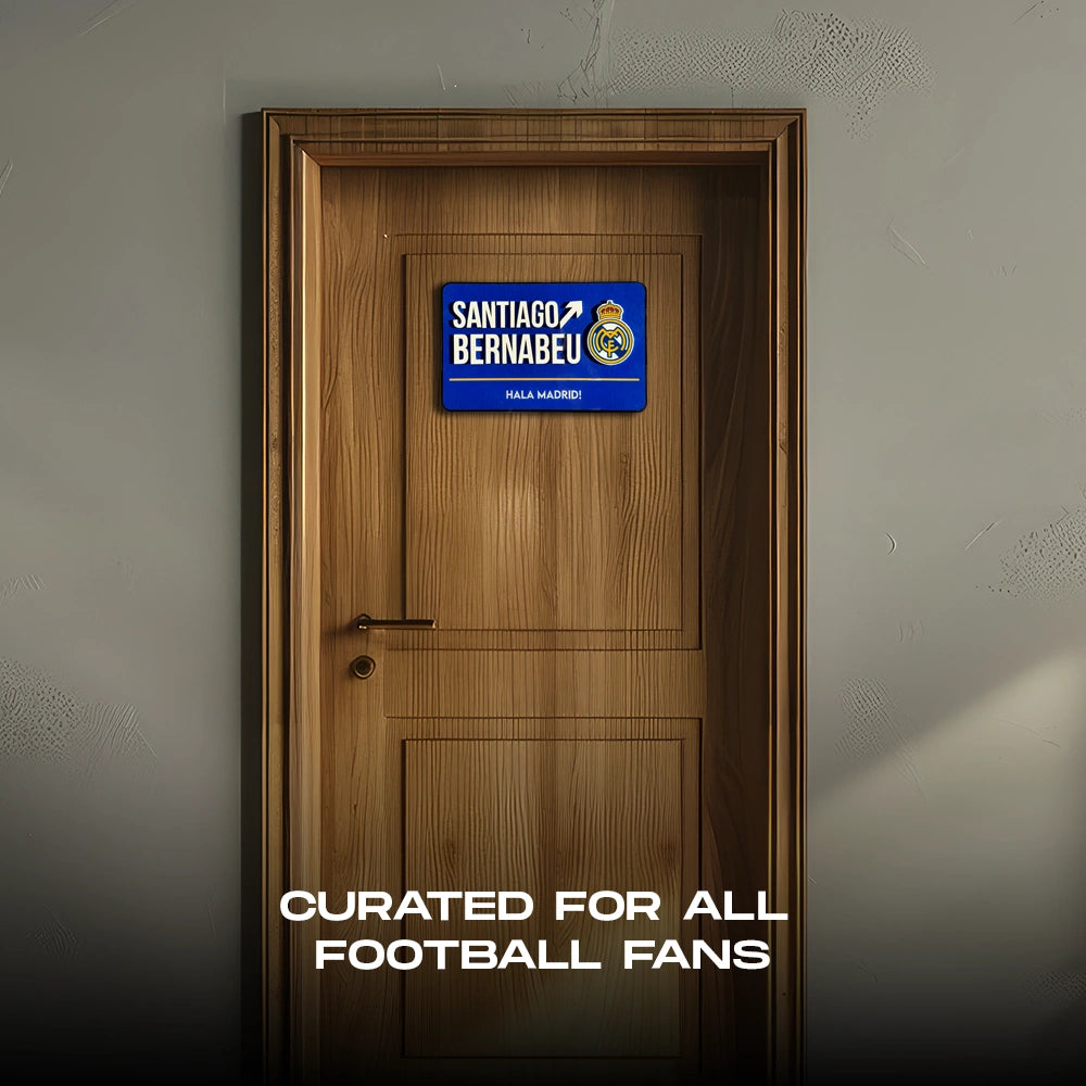 Santiago Bernabeu Door Sign