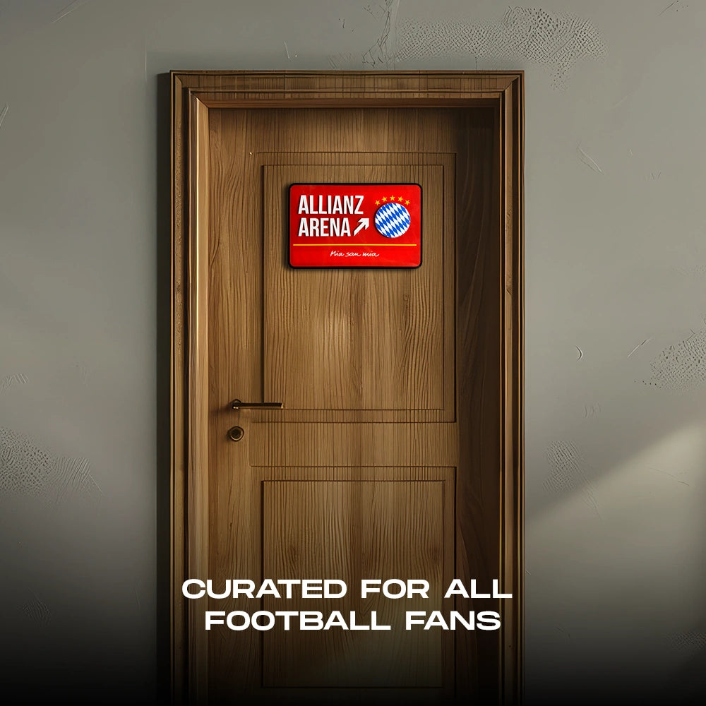 Allianz Arena Door Sign