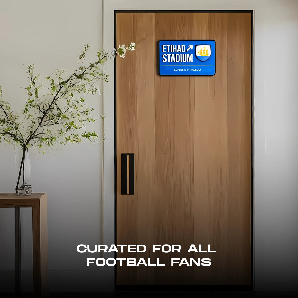 Etihad Stadium Door Sign