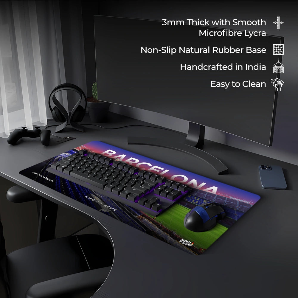 Barcelona Desk Mat and Mouse Pad