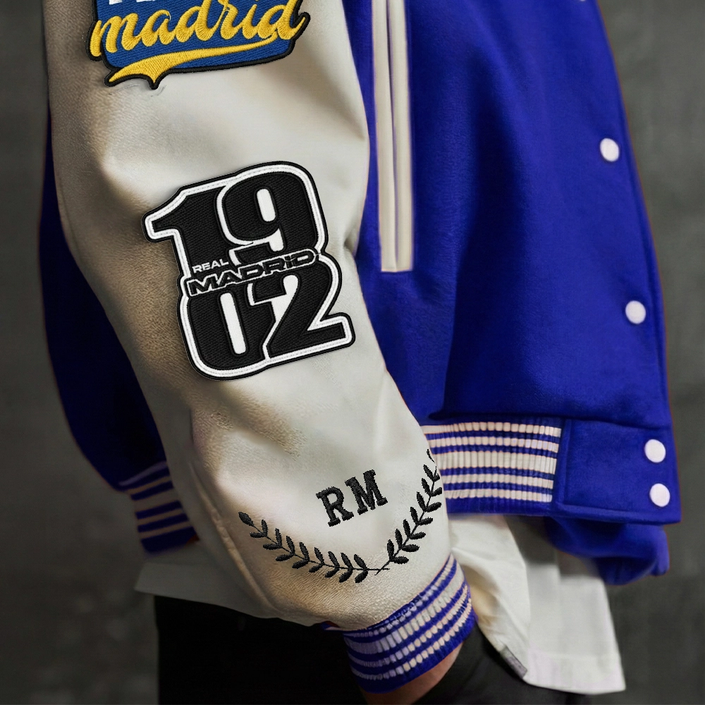 Real Madrid Embroidered Varsity Jacket