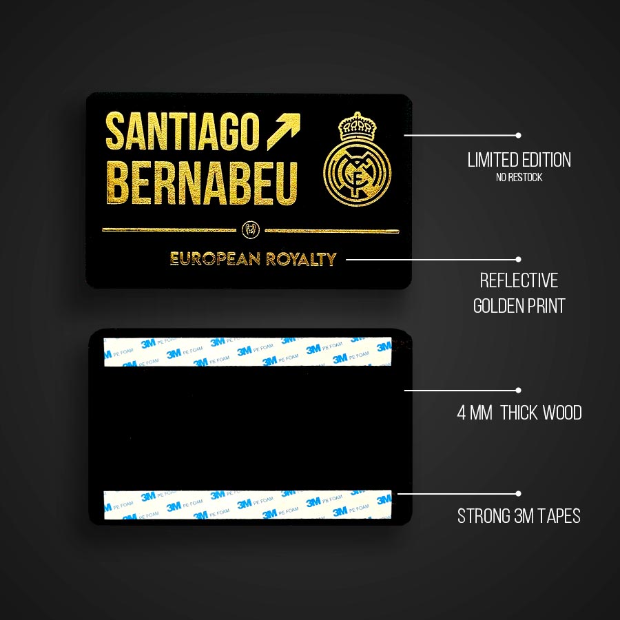 Real Madrid #15UCL Limited Edition Door Sign