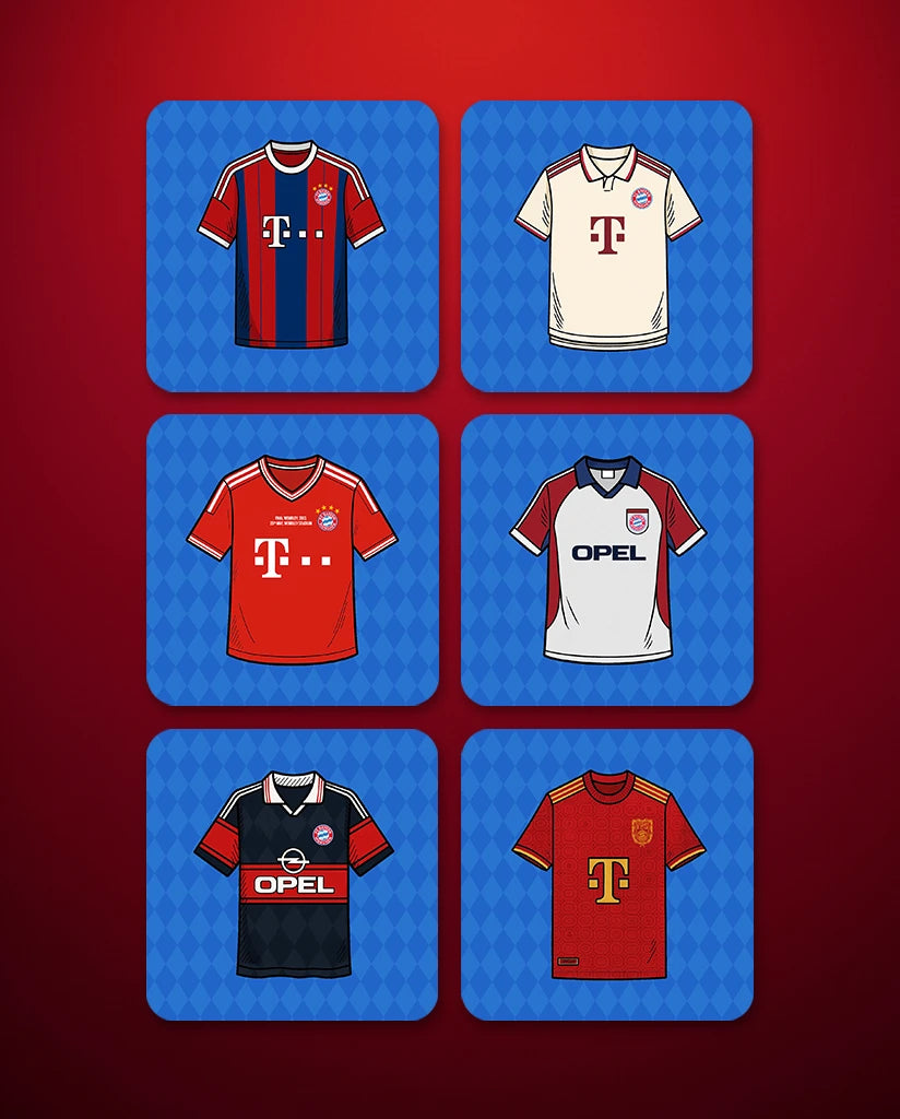 Bayern Munich Football Coasters (Set of 6)