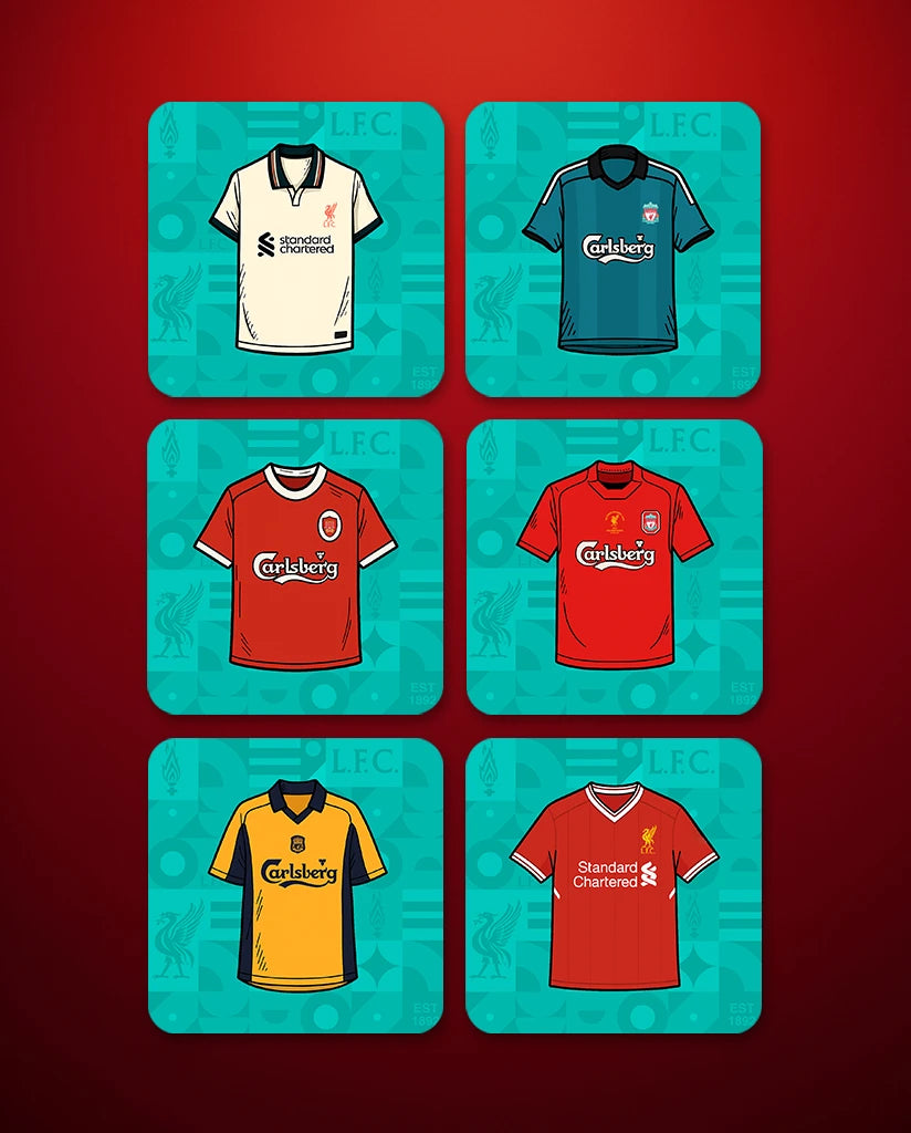 Liverpool Football Coasters (Set of 6)