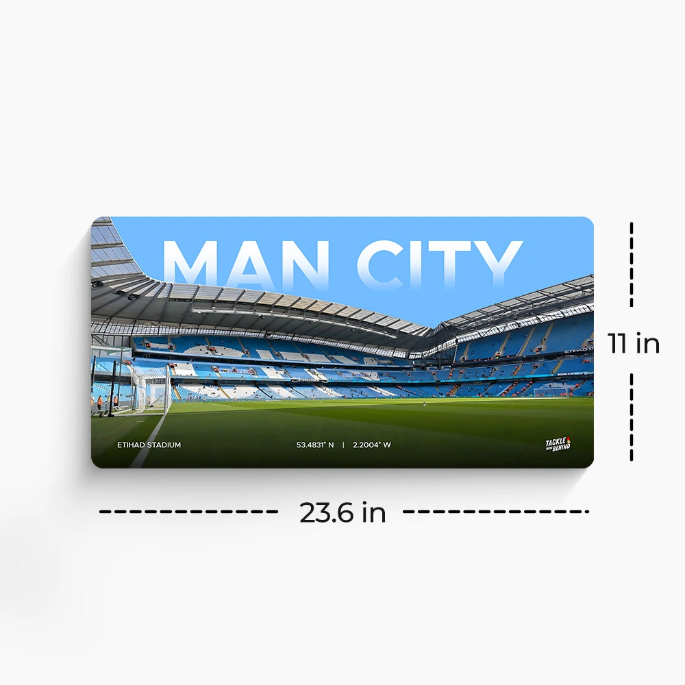 Manchester City Desk Mat and Mouse Pad