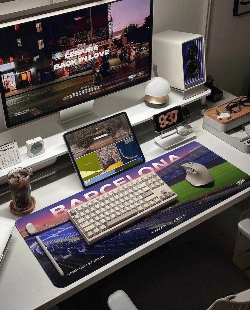 Barcelona Desk Mat and Mouse Pad