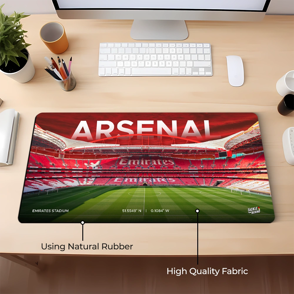 Arsenal Desk Mat and Mouse Pad