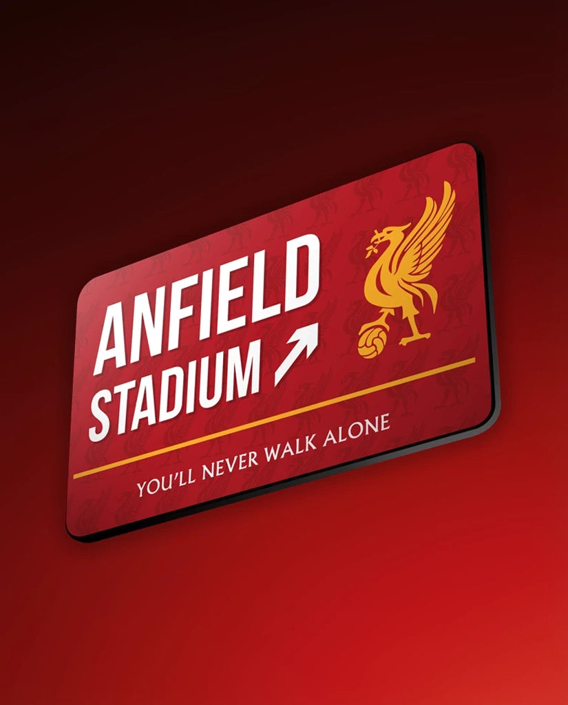 Anfield Stadium Street Sign