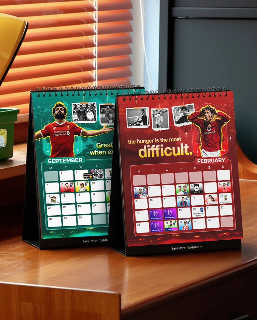 2026 Football Desk Calendar & Planner - Motivational