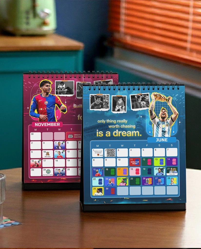 2026 Football Desk Calendar & Planner - Motivational