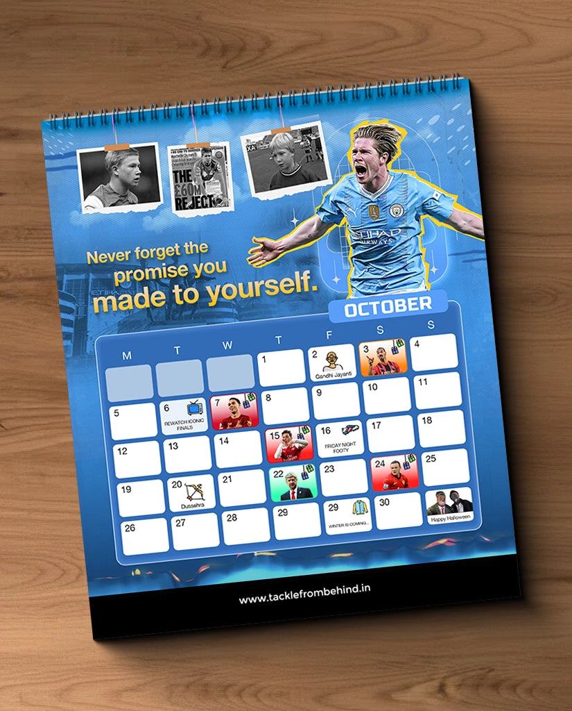 2026 Football Desk Calendar & Planner - Motivational