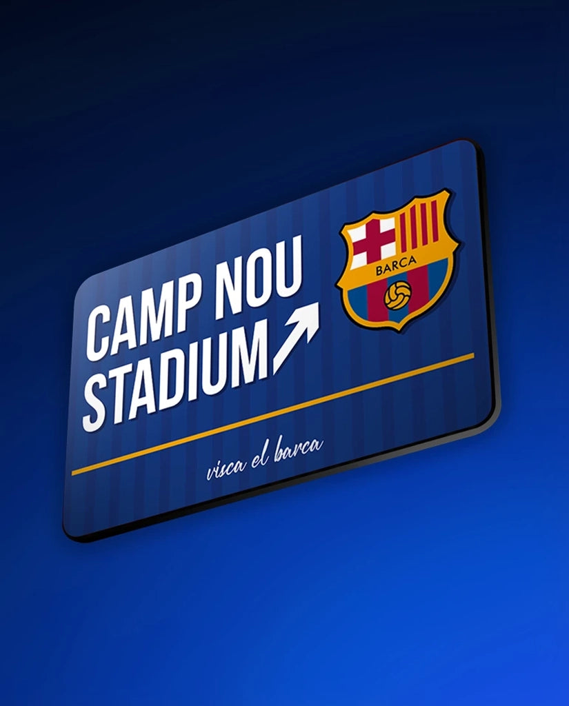 Camp Nou Stadium Street Sign