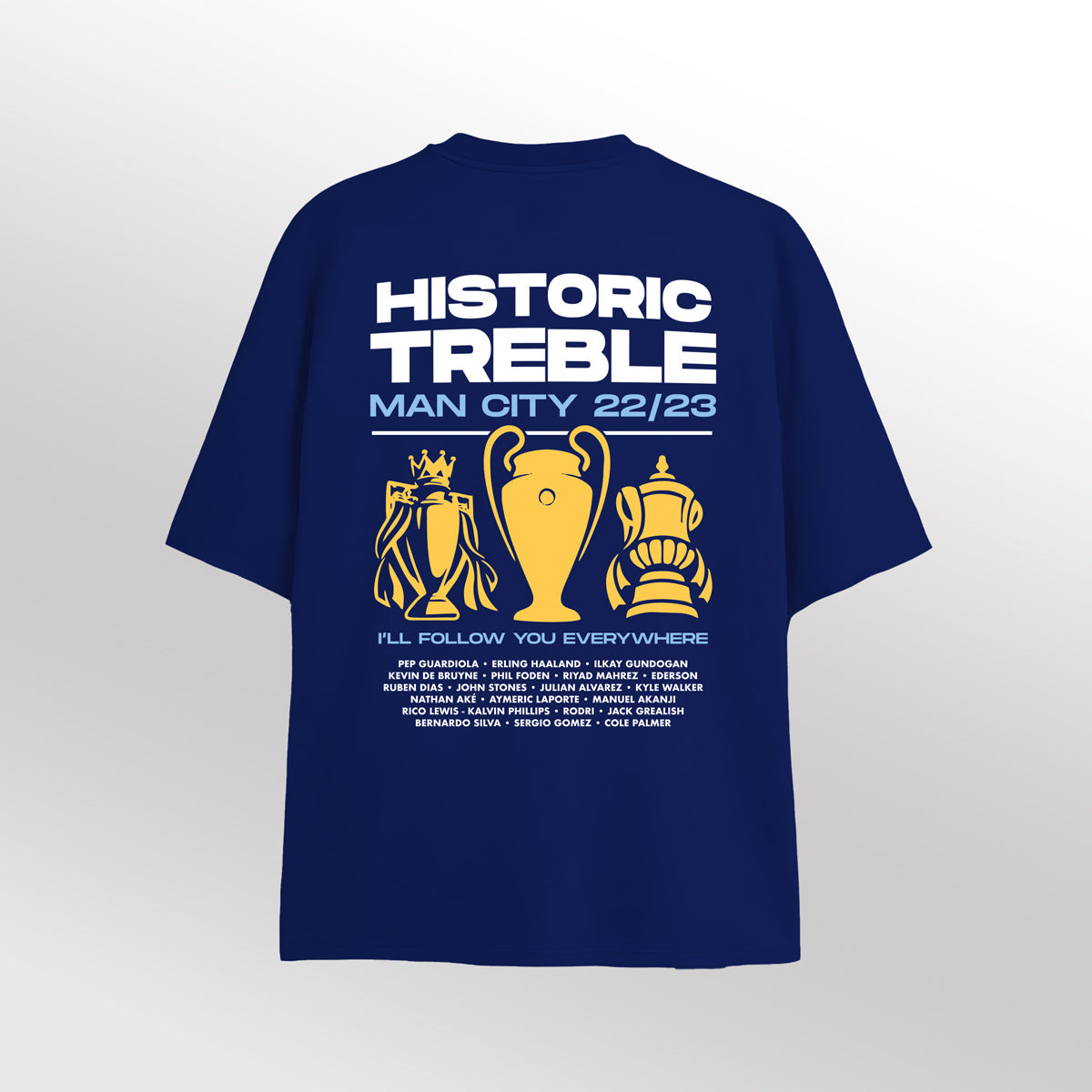 Manchester City Treble Oversize Tee