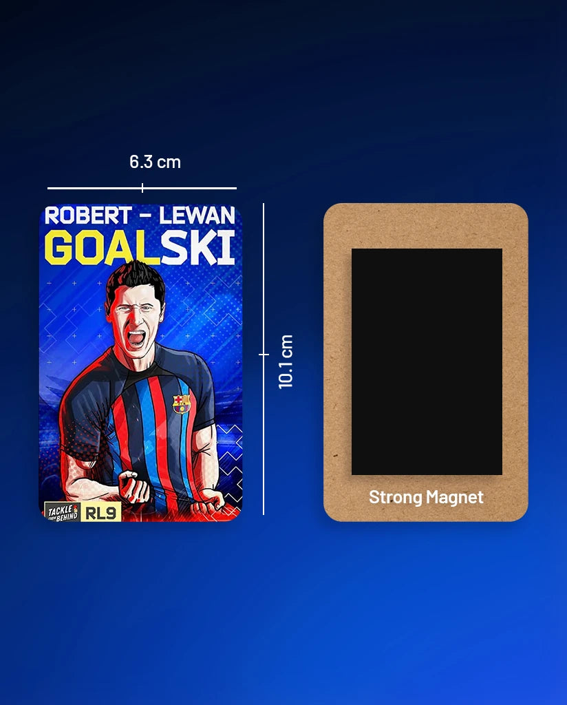 Robert Lewandowski Barca Fridge Magnet