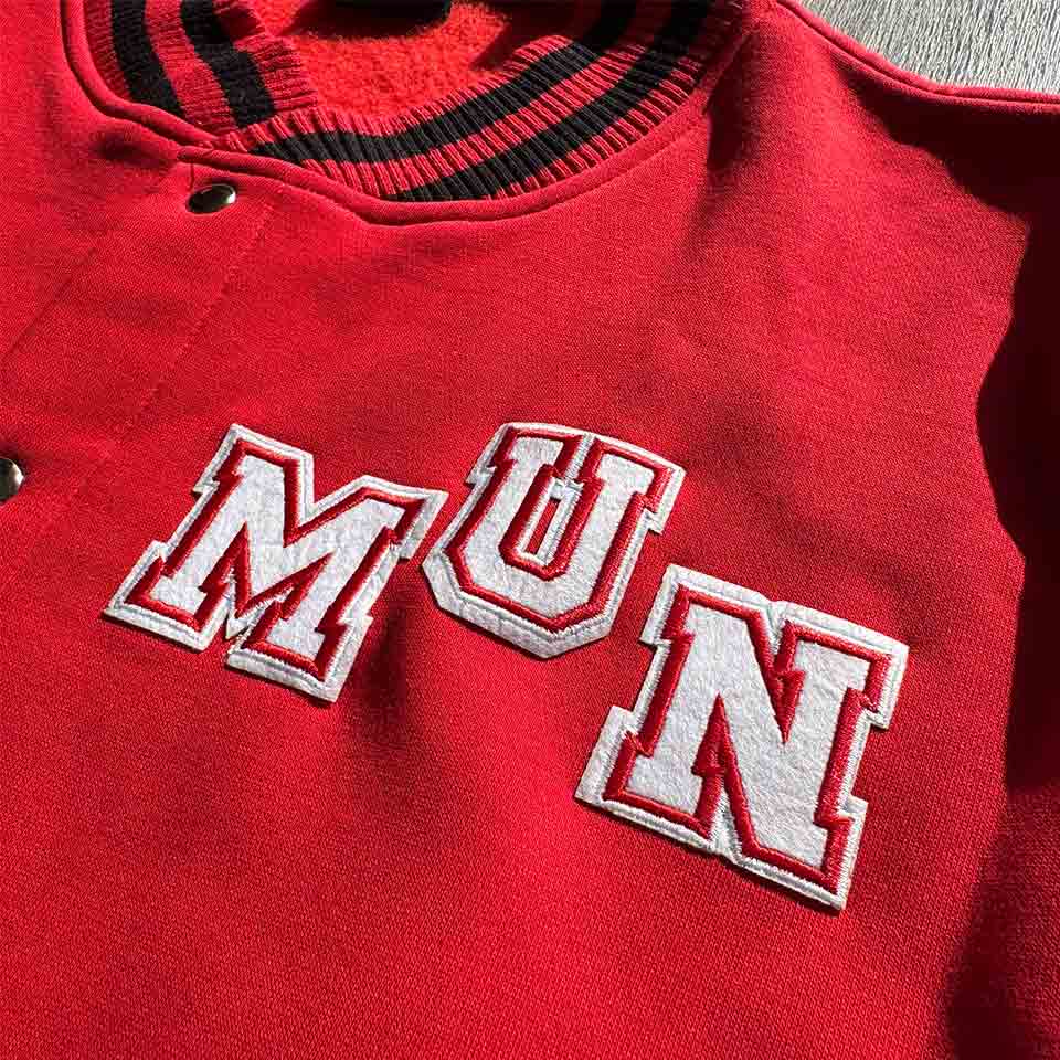 Man United Embroidered Varsity Jacket