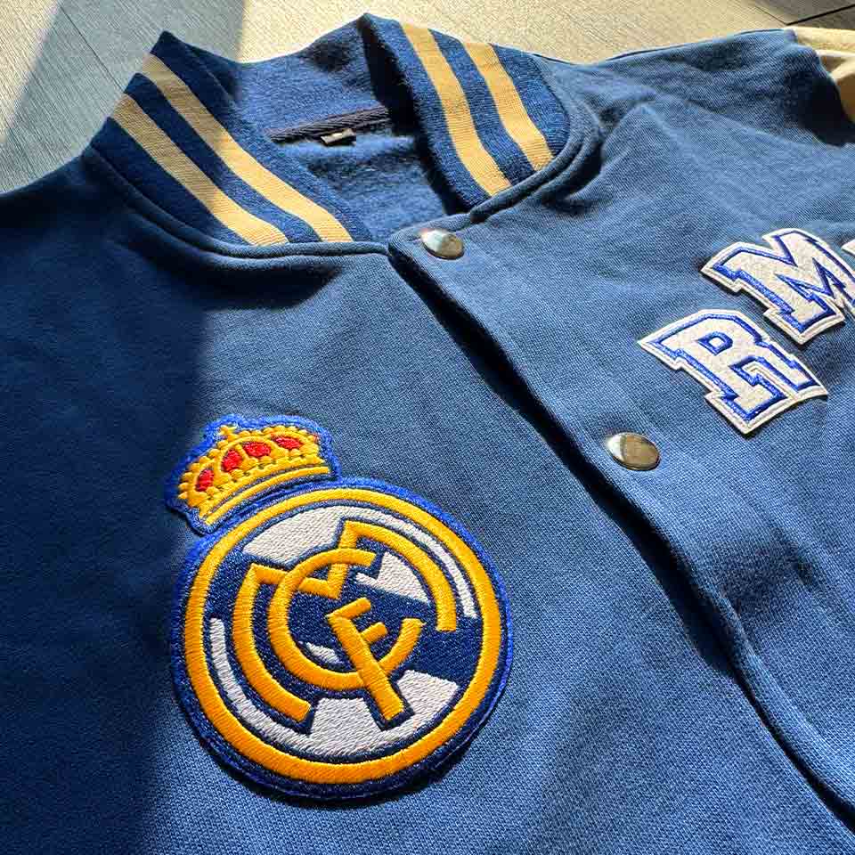 Real Madrid Embroidered Varsity Jacket