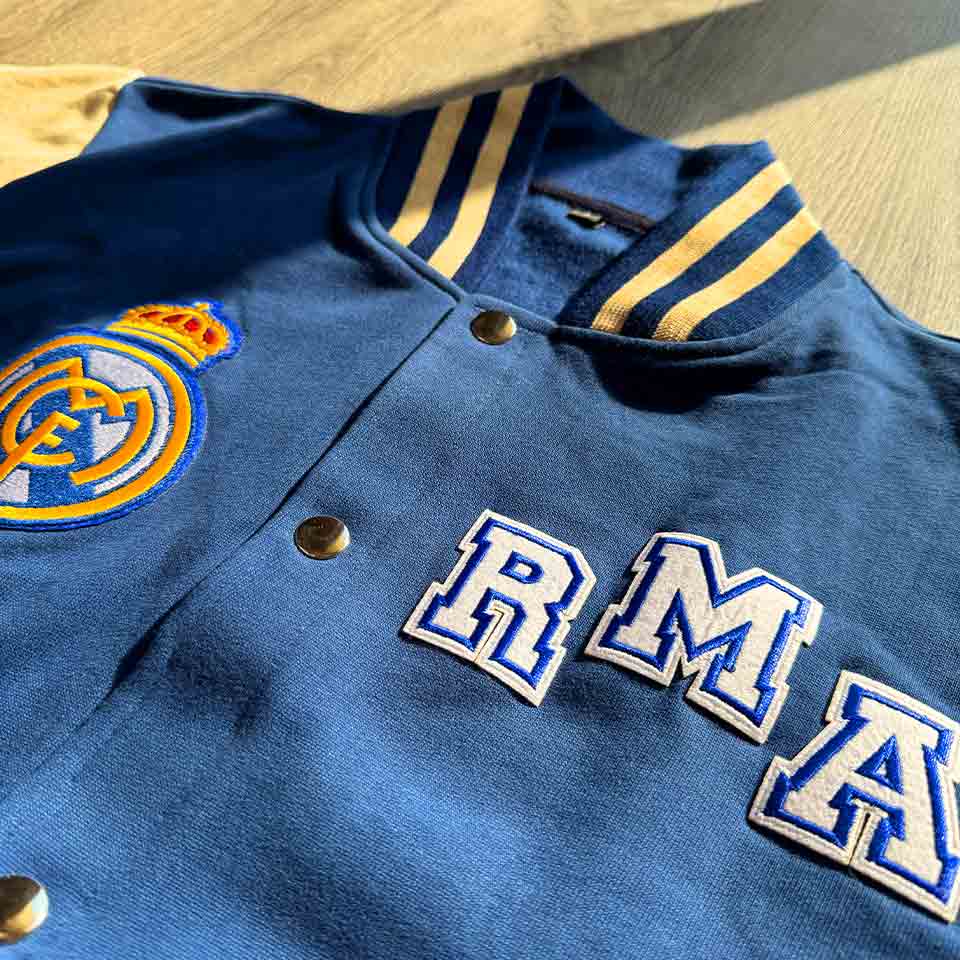 Real Madrid Embroidered Varsity Jacket
