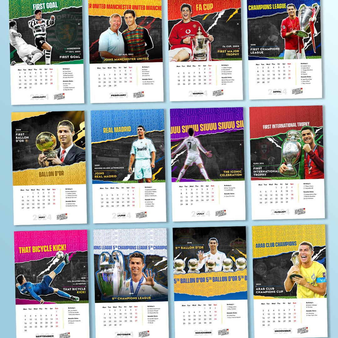 Cristiano Ronaldo - 2024 Wall Calendar