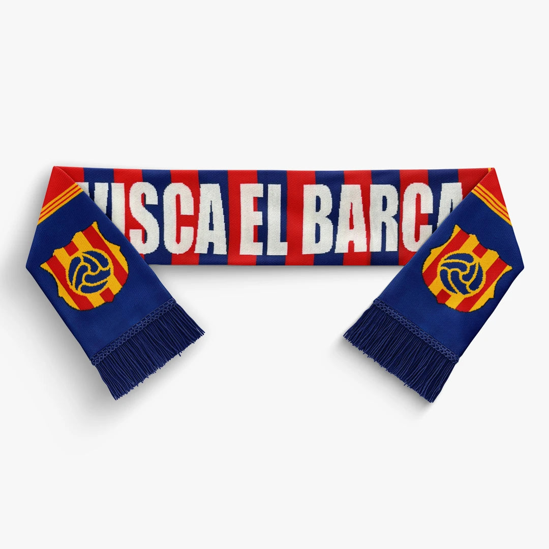 Barcelona Knitted Football Scarf