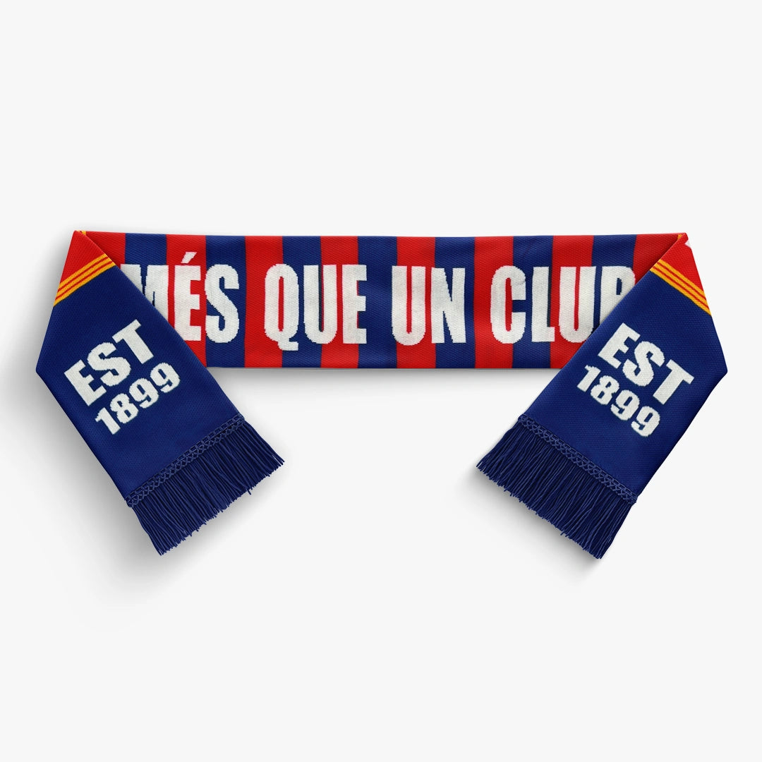 Barcelona Knitted Football Scarf