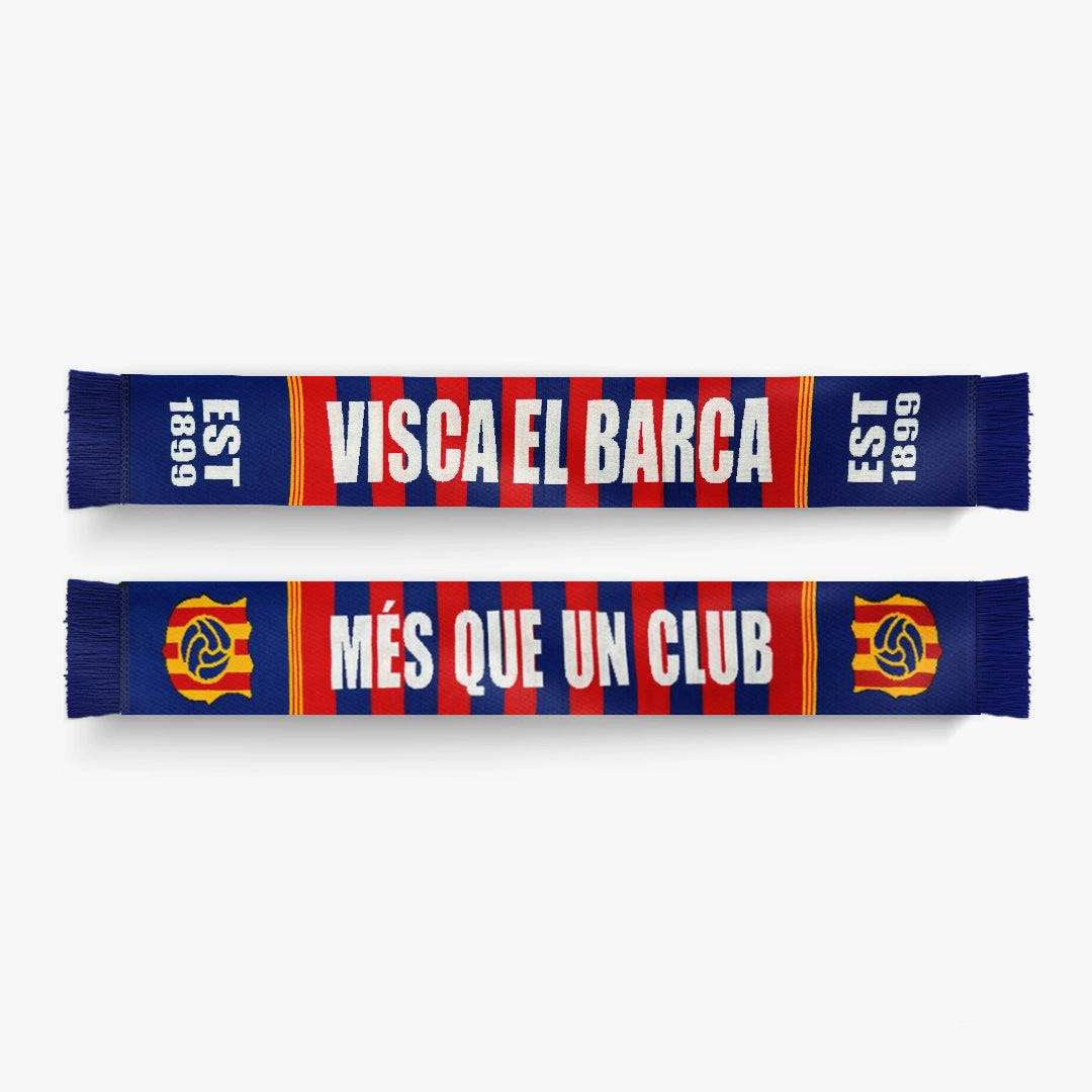 Barcelona Knitted Football Scarf