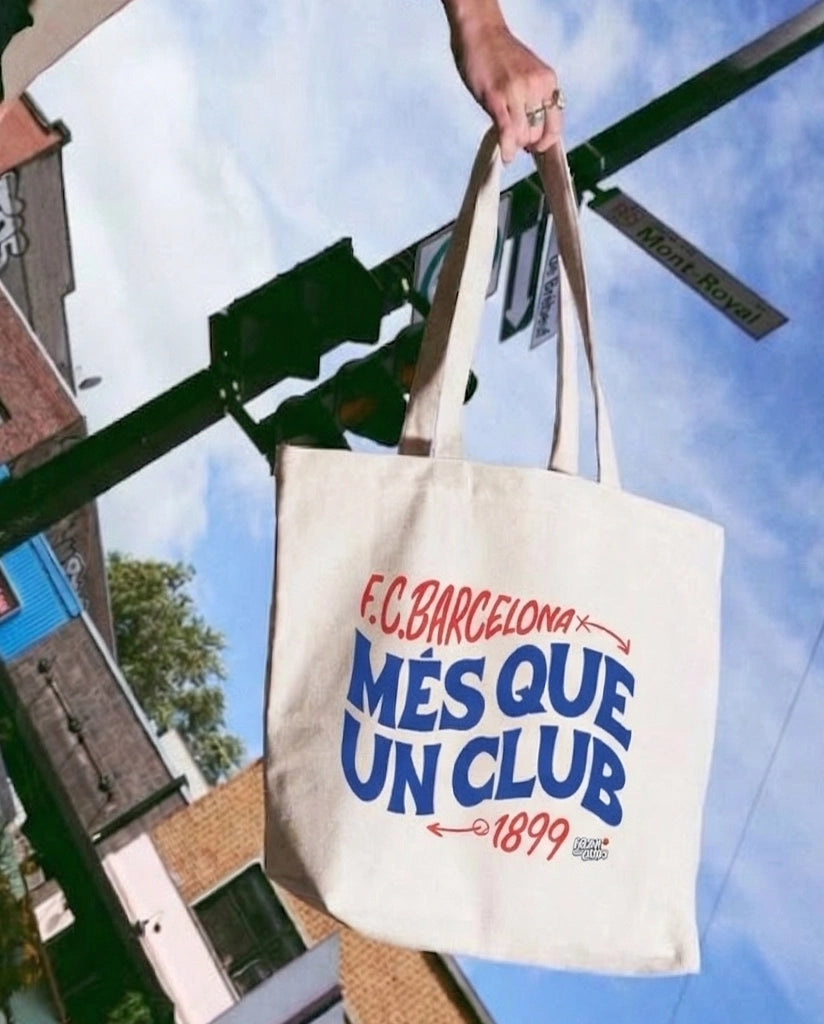FC Barcelona Canvas Tote Bag - Mes Que Un Club