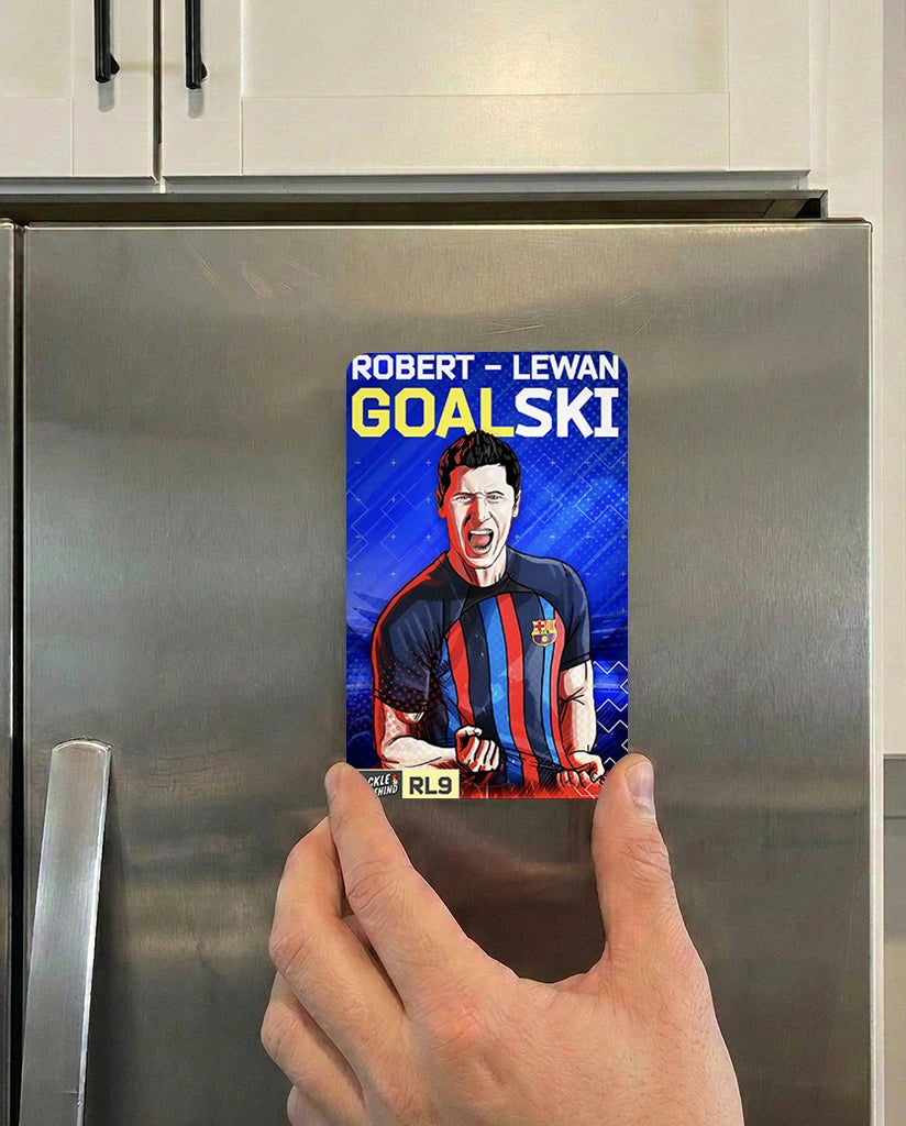 Robert Lewandowski Barca Fridge Magnet