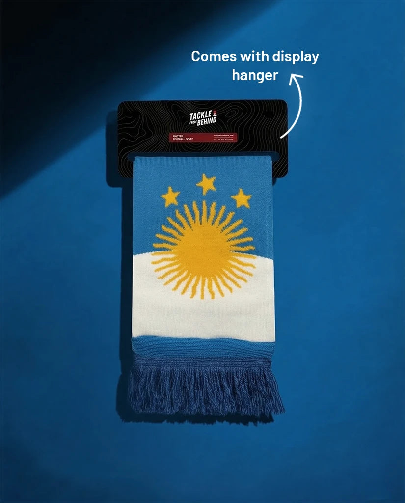 Argentina Knitted Football Scarf