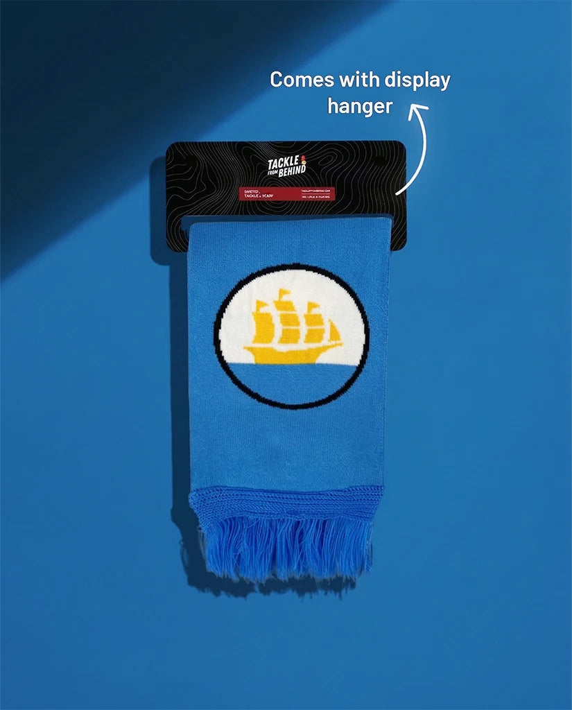 Man City Knitted Football Scarf