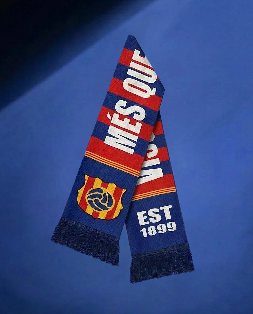 Barcelona Knitted Football Scarf
