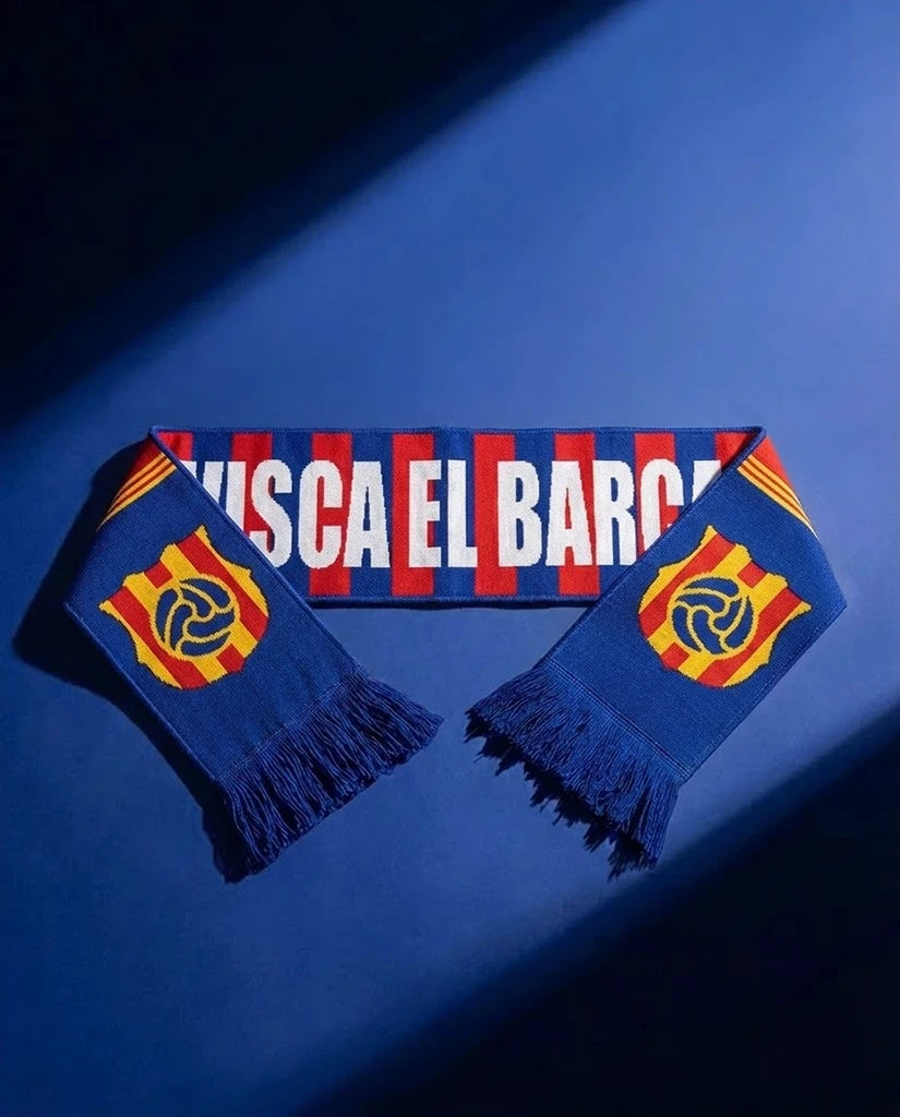 Barcelona Knitted Football Scarf