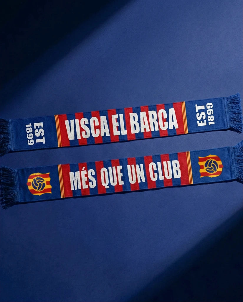 Barcelona Knitted Football Scarf