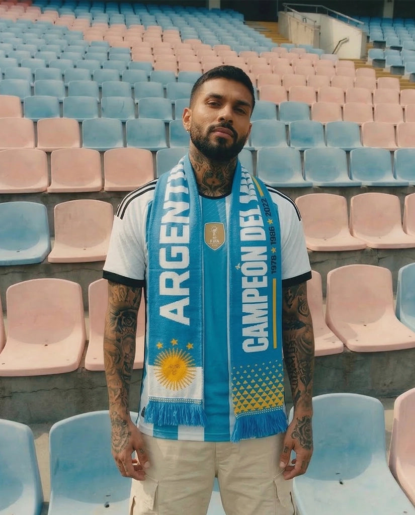 Argentina Knitted Football Scarf